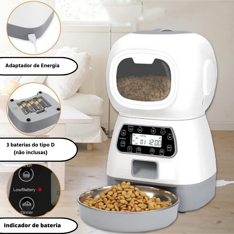 Alimentador Automático para Cachorros e Gatos - Smart Feeder