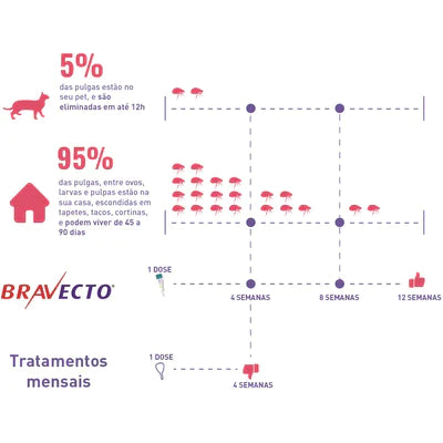 Antipulgas MSD Bravecto Transdermal para Gatos de 6,25 a 12,5 Kg