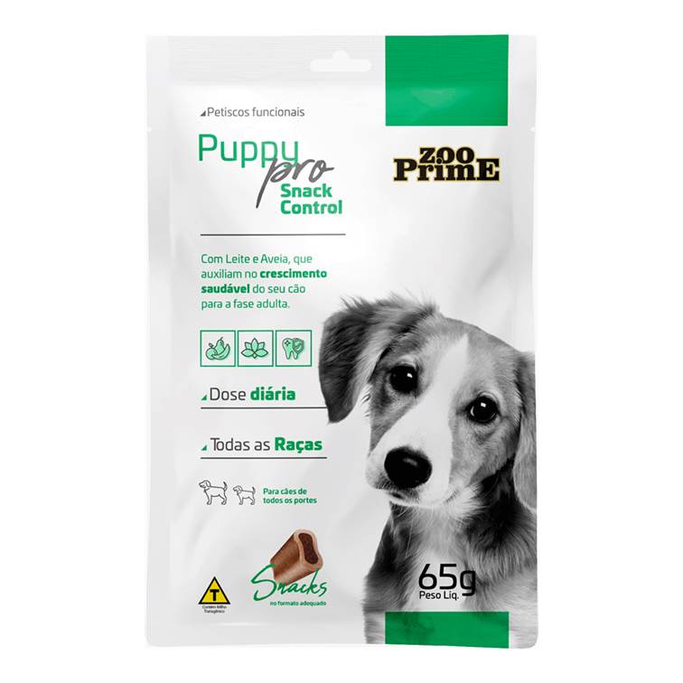 Petisco Funcional Puppy Pro Snack Control Zoo Prime 65g