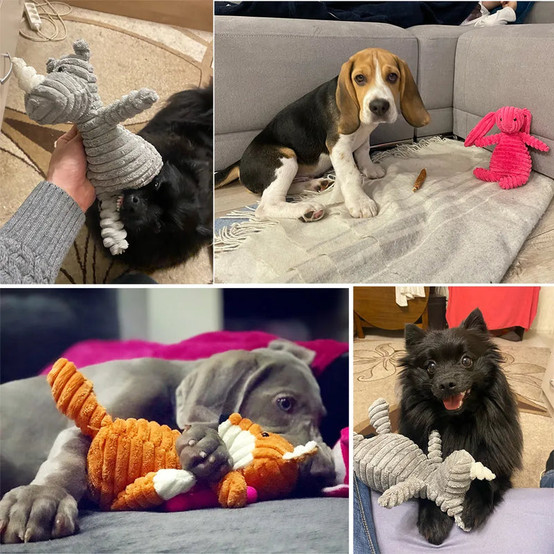Brinquedo de Pelúcia para Cães em Forma de Animais