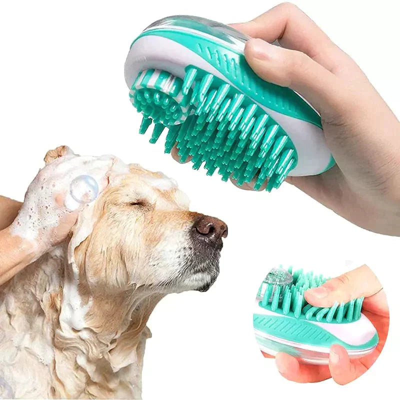 Escova de Banho Massageadora Pet