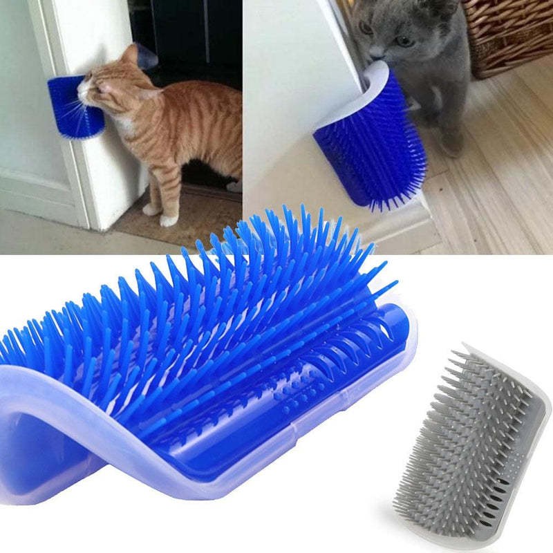 Escova de parede para gatos - acaricia e remove os pelos