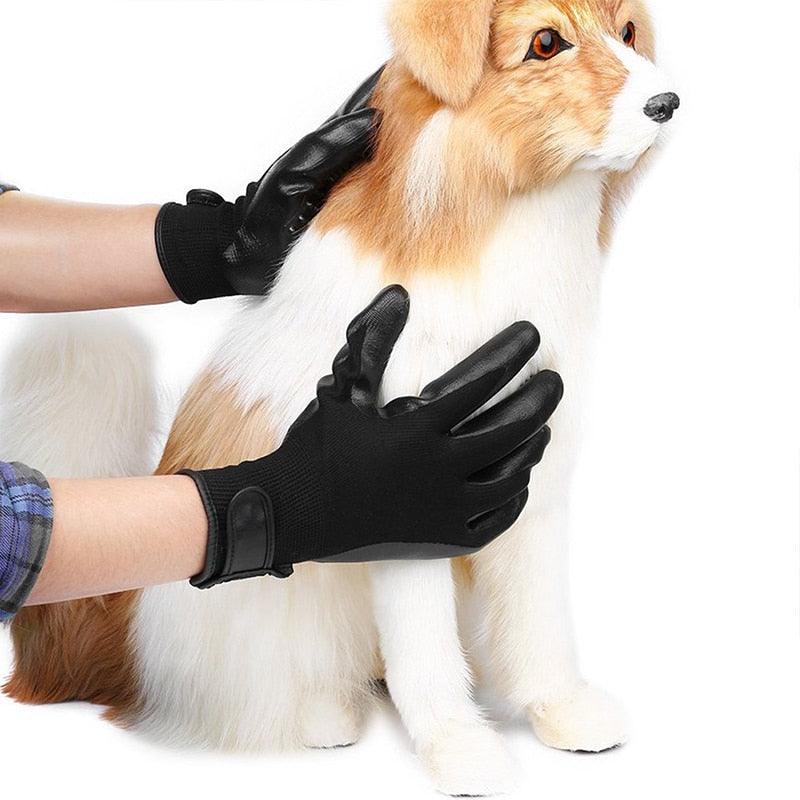Par de Luvas para tirar pelos de Gatos e Cachorros - Pet Glove